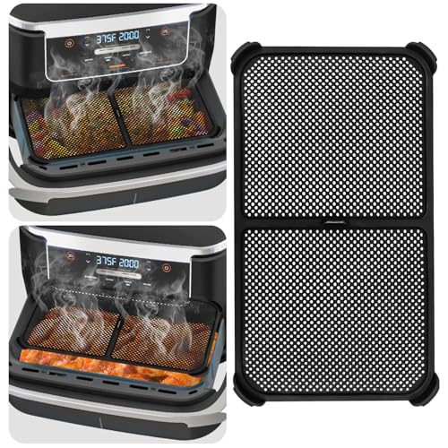 KUOFANY Spritzschutz fur Ninja Foodi Flexdrawer 10,4 l Heißluftfritteuse Af500eu, Airfryer Zubehör Silikon Heißluftfritteuse Zubehör, Airfryer Fettspritzschutz fur Ninja Af500EU von KUOFANY