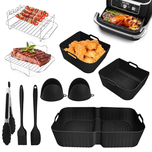 Ninja Foodi FlexDrawer AF500eu 10.4 l Heißluftfritteuse Zubehör,1×10.4L und 2×5.2L Silikonform für Ninja Airfryer zubehör AF500DE, FlexDrawer Zubehör für Ninja AF500EU Heißluftfritteuse Ninja Foodi FlexDrawer AF500eu 10.4 l Heißluftfritteuse Zubehör,1×10.4L und 2×5.2L Silikonform für Ninja Airfryer zubehör AF500DE, FlexDrawer Zubehör für Ninja AF500EU Heißluftfritteuse von KUOFANY