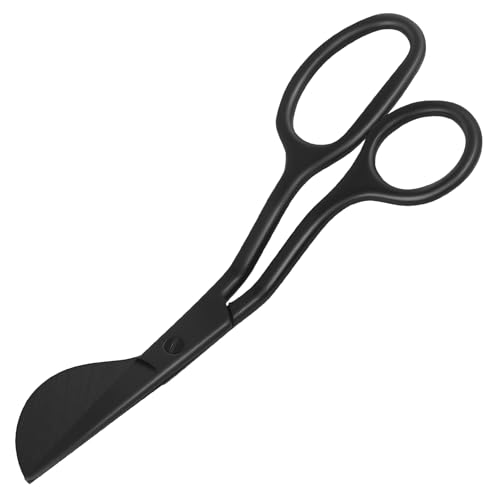 KUONIIY Applikationsschere, Entenschnabel-Schere für Kunst, Basteln, Tufting, Handarbeiten und Sticken, 15,2 cm, Schwarz von KUONIIY