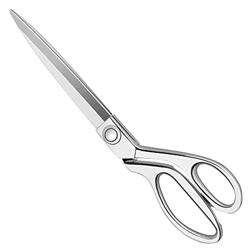 KUONIIY Robuste Nähschere, 26,4 cm, professionelle Edelstahl-Schneiderschere für Stoff, Leder, Schneidern, Künstler, Studenten, Schneiderei von KUONIIY