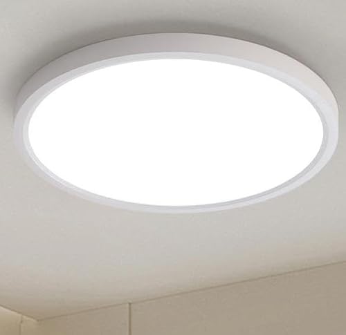 KUOP LED Deckenleuchte Flach Rund 30cm Deckenlampe LED 24W 3000LM IP44 Wasserdichte Badezimmer lampe, Küchenlampe Deckenleuchten 4000K Neutralweiß Deckenlampe für Küche Bad Schlafzimmer Flur Keller KUOP LED Deckenleuchte Flach Rund 30cm Deckenlampe LED 24W 3000LM IP44 Wasserdichte Badezimmer lampe, Küchenlampe Deckenleuchten 4000K Neutralweiß Deckenlampe für Küche Bad Schlafzimmer Flur Keller von KUOP
