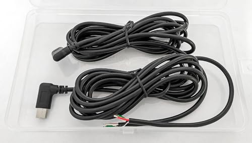 KUOQIY 2 Stücke 200cm 22AWG 90 Grad USB Typ C Stecker Pigtail Stromkabel, 5V 3A USB-C-Stecker auf 4-Poligen Blanken Draht Offenes Ende, für LED-Leuchten von KUOQIY
