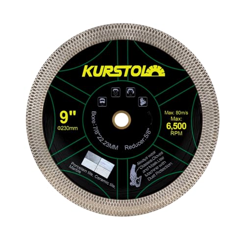 KURSTOL Diamant-Trennscheibe - 2 Stück 230mm Dual-Purpose Diamanttrennscheibe,Angle Grinder Blade Arbor 22.23-15.87mm for Cutting and Grinding Ceramic Tiles,Porcelain,Granite,Marble KURSTOL Diamant-Trennscheibe - 2 Stück 230mm Dual-Purpose Diamanttrennscheibe,Angle Grinder Blade Arbor 22.23-15.87mm for Cutting and Grinding Ceramic Tiles,Porcelain,Granite,Marble von KURSTOL