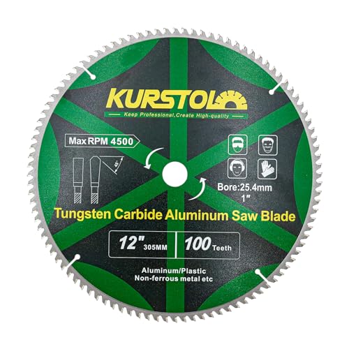KURSTOL Metall-Kreissägeblatt 305 x 25,4mm - TCG Aluminium-Kreissägeblatt 100 Zähne für Aluminium, Nichteisenmetall, Kunststoff KURSTOL Metall-Kreissägeblatt 305 x 25,4mm - TCG Aluminium-Kreissägeblatt 100 Zähne für Aluminium, Nichteisenmetall, Kunststoff von KURSTOL
