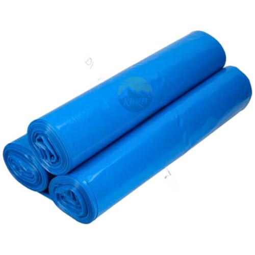 KURTT - 100 Stück reißfeste Müllsäcke | extra starke Abfallsäcke | 10 blaue Rollen | 120 L Fassungsvolumen | stabile Müllbeutel aus umweltfreundlicher Recyclingfolie KURTT - 100 Stück reißfeste Müllsäcke | extra starke Abfallsäcke | 10 blaue Rollen | 120 L Fassungsvolumen | stabile Müllbeutel aus umweltfreundlicher Recyclingfolie von KURTT