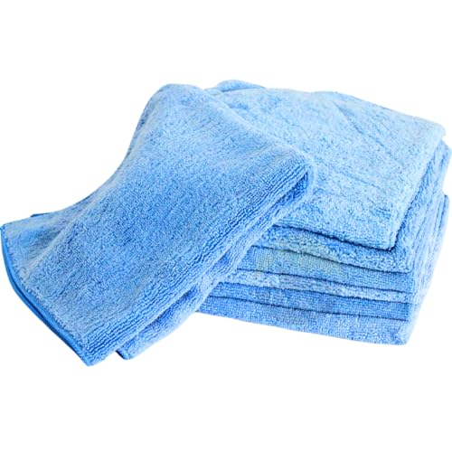 KURTT 40x40cm, 20 Stück Mikrofaser Premium Reinigungstücher Putztücher Fenster Tücher Mikrofasertücher Geschirrtücher (20, Blau) von KURTT