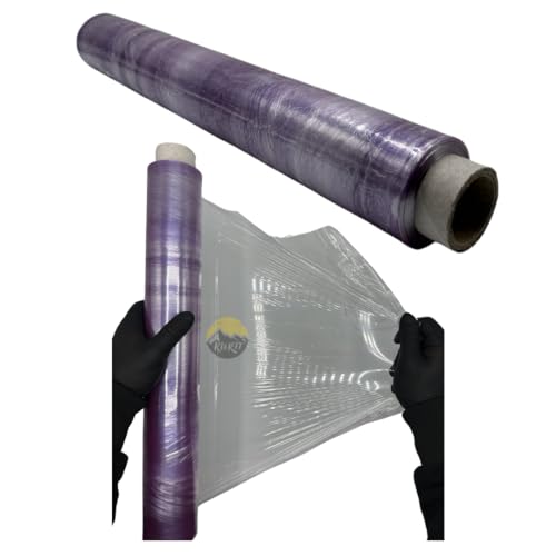 KURTT - Frischhaltefolie lila - 1 Rolle - 45 x 300m - Haushaltsfolie - Wickelfolie - Schutzfolie - Aufbewahrungsbox - Plastikfolie - PVC Folie - Folienrolle - Folienspender - Folie - Frischhaltefolie KURTT - Frischhaltefolie lila - 1 Rolle - 45 x 300m - Haushaltsfolie - Wickelfolie - Schutzfolie - Aufbewahrungsbox - Plastikfolie - PVC Folie - Folienrolle - Folienspender - Folie - Frischhaltefolie von KURTT