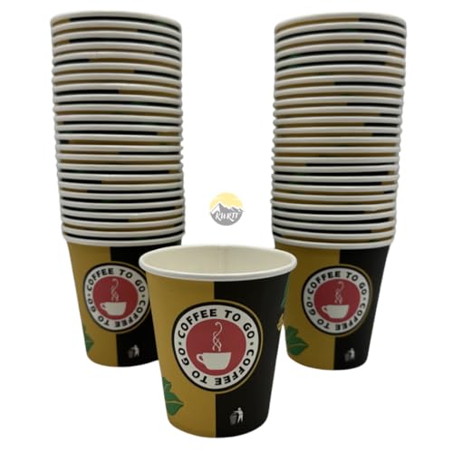 KURTT - Kaffeetassen to go - Kaffeebecher Pappe - 7oz - 180ml - 1000 Stück - Trinkbecher - Kaffeebecher - Pappbecher - Einwegbecher - Pappbecher - extra stark, auslaufsicher! von KURTT