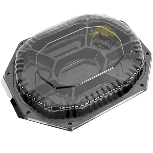 KURTT Mehrweg Servierplatte mit Deckel, wiederverwendbar meal prep boxen für Partys, Grillfeste - ideal als Servierplatten, Tapas-Gerichte, Menüteller (25, 7-Fach) von KURTT