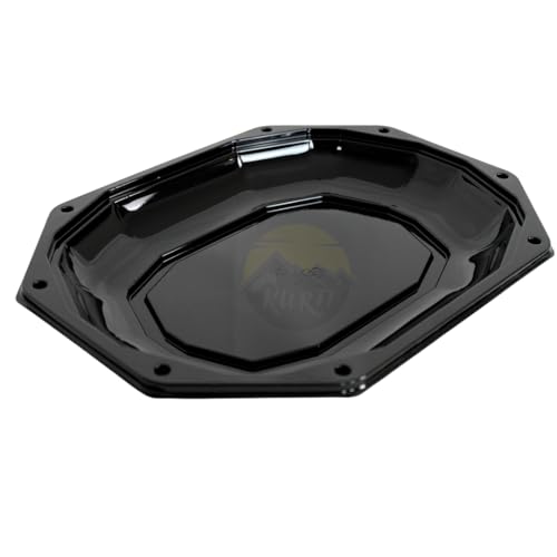 KURTT Mehrweg Servierplatte mit Deckel, wiederverwendbar meal prep boxen für Partys, Grillfeste - ideal als Servierplatten, Tapas-Gerichte, Menüteller (25, Ungeteilt) von KURTT