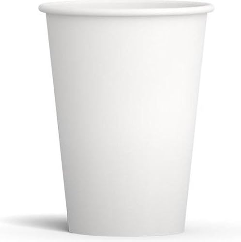 Weißer Einweg-Trinkbecher - 200 ml - 8 oz - Einweg-Kaffeetasse - Einwegbecher - Trinkbecher - Geburtstage - Kaffeetassen to go - Gießen Becher - Pappbecher - Trinkbecher 1000 Stück von KURTT