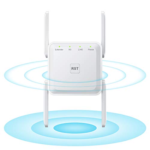 WLAN Repeater WLAN Verstärker, AC1200 Dualband 5GHz/2.4GHz Internet Verstärker bis zu 13800sq.ft, Kompatibel mit Allen WLAN-Geräten, Einfache Einrichtung, 2025 Neueste, C-WR-C001 WLAN Repeater WLAN Verstärker, AC1200 Dualband 5GHz/2.4GHz Internet Verstärker bis zu 13800sq.ft, Kompatibel mit Allen WLAN-Geräten, Einfache Einrichtung, 2025 Neueste, C-WR-C001 von KURUI