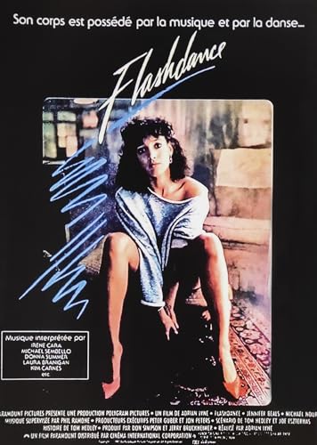 KUSTOM ART Dekorative Wandposter Serie Berühmte Filmposter Flashdance Kunstdruck auf beschichtetem Papier 42 x 30 cm Ohne Rahmen von KUSTOM ART