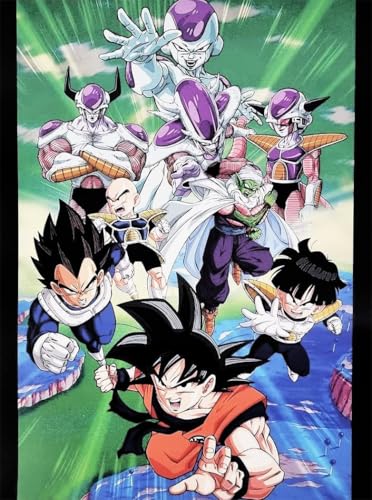 KUSTOM ART Dekoratives Wandposter Manga und Anime Dragon Ball Super Hauptfiguren Saga Druck auf Karton 40 x 30 cm ohne Rahmen von KUSTOM ART