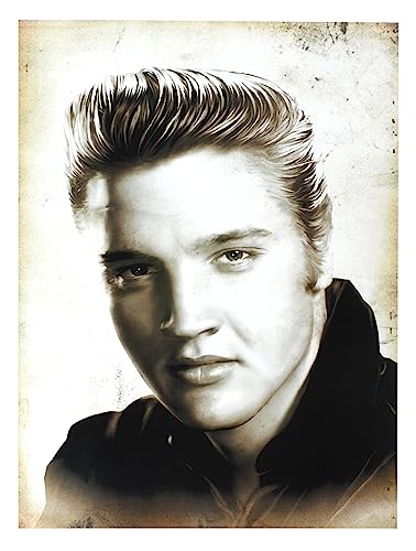 KUSTOM ART Elvis Presley Wandposter Serie berühmte Hollywood-Schauspieler, ungerahmt, Kunstdruck, 40 x 30 cm von KUSTOM ART