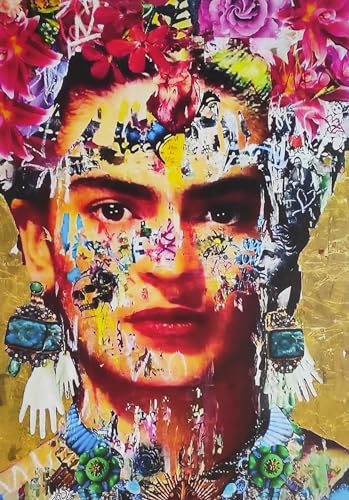 KUSTOM ART Frida Kahlo Serie Street Art Art Poster Dekoratives Wandbild Kunstdruck auf beschichtetem Papier 42 x 30 cm ohne Rahmen von KUSTOM ART