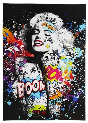 KUSTOM ART Holliwood Marilyn Monroe Pop Art Version Poster Star Serie Kunstdruck auf beschichtetem Papier 42 x 30 cm ohne Rahmen von KUSTOM ART