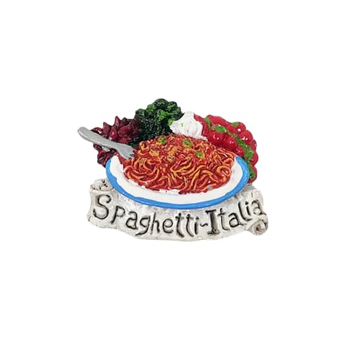 KUSTOM ART Kühlschrankmagnet 3D aus Harz Spaghetti Italien Souvenir Geschenk Haus Küche Sammlung 8 x 7 cm… von KUSTOM ART