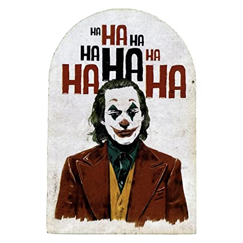 KUSTOM ART Magnet (Magnet) Serie Celebri Schauspieler Joker im Vintage-Stil, Druck auf HDF-Holzfaser, geformt, 8 x 5 cm von KUSTOM ART