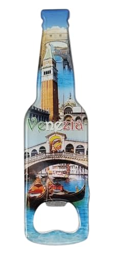 KUSTOM ART Magnet Korkenzieher Flaschenöffner für Kühlschrank Venedig Wichtigste Monumente Magnet aus Metall Souvenir Sammlerstück 13 x 4 cm P-128-1 KUSTOM ART Magnet Korkenzieher Flaschenöffner für Kühlschrank Venedig Wichtigste Monumente Magnet aus Metall Souvenir Sammlerstück 13 x 4 cm P-128-1 von KUSTOM ART