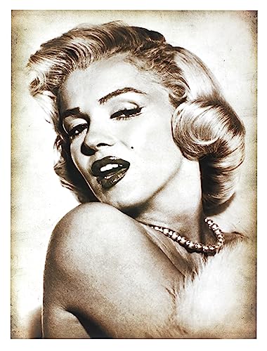 KUSTOM ART Marilyn Monroe Serie berühmte Schauspieler, gerahmt, Kunstdruck, 30 x 40 cm von KUSTOM ART