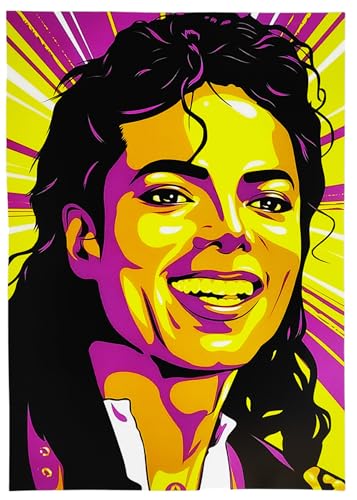 KUSTOM ART Michael Jackson International Star Serie Wandkunst, Kunstdruck, 42 x 30 cm, ungerahmt von KUSTOM ART