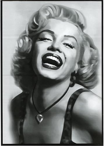 KUSTOM ART Poster Serie Pop Art Street Art Marilyn Monroe Monochrom Druck auf beschichtetem Papier 42 x 30 cm von KUSTOM ART