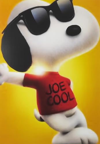 KUSTOM ART Snoopy Joe Cool Dekorative Wand Poster Kunstdruck auf beschichtetem Papier 42 x 30 cm Ohne Rahmen von KUSTOM ART