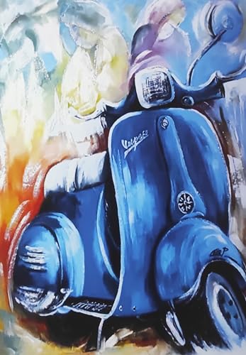 KUSTOM ART Vespa Wandposter Kunstdruck auf beschichtetem Papier, 42 x 30 cm, ungerahmt von KUSTOM ART