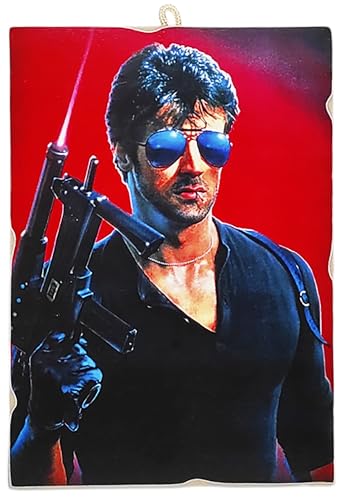 KUSTOM ART Wandbild, Serie Szenen aus Filmen, Cobra mit Sylvester Stallone, Druck auf Holz, 25 x 18 cm. KUSTOM ART Wandbild, Serie Szenen aus Filmen, Cobra mit Sylvester Stallone, Druck auf Holz, 25 x 18 cm. von KUSTOM ART