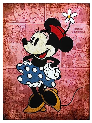 KUSTOM ART Wandbild Serie Disney Mickey Mouse Minnie Mouse ohne Rahmen, Kunstdruck auf beschichtetem Papier, 40 x 30 cm von KUSTOM ART