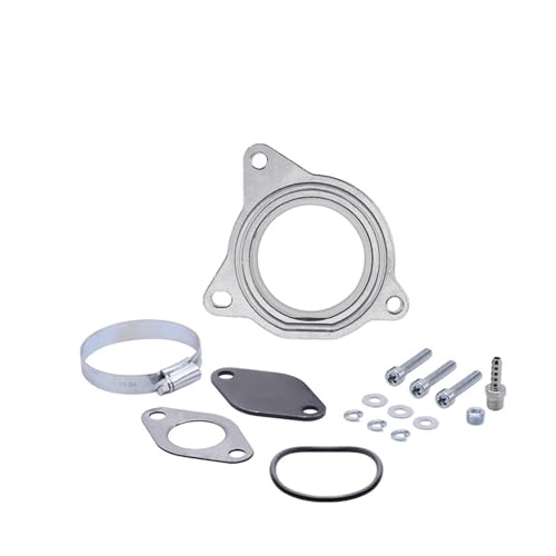 Abgasrückführungsventil Für VW Für Golf SEAT Für Skoda Für Octavia Für Fabia Für Bora 1998-2007 1.9TDI 130k 150k 160k Diesel 63mm 25 Zoll Abgasventil 038131501A Kits(Silber) von KUVIEZ