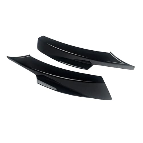 KUVIEZ Diffusor Protector Guard Für Zubehör 3 Serie E90 320i 330iLCI 2009 2010 2011 2012 Nebel Lampe Abdeckung Trim Vorne Canards Splitter Frontspoiler Lippe(Farbe:Schwarz) von KUVIEZ