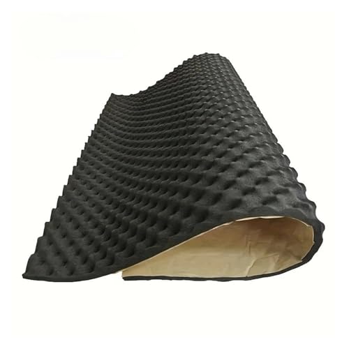 Motorhaube Schallschutzmatte Akustische Isolierung Material Für Sound Proof Auto Wasserdichte Sound Trittschalldämmung Selbstklebende Schallschutz Baumwolle(100x25x2cm) von KUVIEZ
