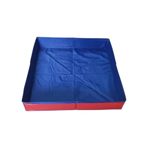 Haustierbadewanne, faltbares PVC-Planschbecken for Hunde | Platzsparende Planschwanne for Welpen und Katzen(Red) von KUYCCSTRESI