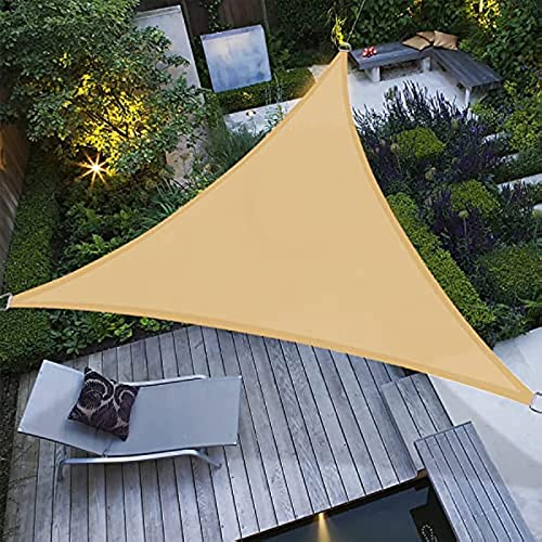 Sonnensegel Dreieckigen 2×2×2m Wasserdicht Im Viele Größe, Sonnenschutz Balkon Terrasse Mit Montagezubehör HDPE Polyester 90% UV-Schutz Reißfest Wetterfest Für Garten Outdoor von KUentz