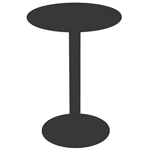 Bistrotisch, Klassische Bistro-Pub-Möbel – 15,7/19,7 Zoll runder Cocktail-Bartisch mit Metallsockel, hoher Bistro-Pub-Tisch, Thekentisch für Küche, Esszimmer, Wohnzimmer von KUviez