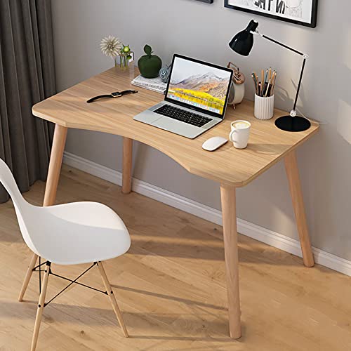 Gaming-Schreibtisch, moderner, einfacher Computertisch für kleine Räume, stabiler Bürotisch, Schreibtisch, Arbeitstisch mit Holzbeinen, ordentlicher und stabiler PC-Tisch für die Arbeit von zu Hause von KUviez