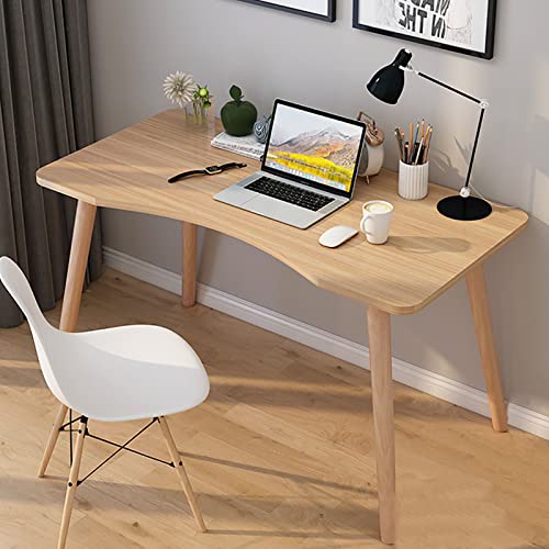 Gaming-Schreibtisch, moderner, einfacher Computertisch für kleine Räume, stabiler Bürotisch, Schreibtisch, Arbeitstisch mit Holzbeinen, ordentlicher und stabiler PC-Tisch für die Arbeit von zu Hause von KUviez