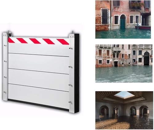 KV-OOGG Hochwasserschutz Bei Türen,Hochwasserschutz Barriere Aussen,Hochwasserschutz Bei Türen Spundwand,Aluminiumlegierungs Material,Gut Wasserdicht,Für Garageneinfahrt,Tür,Straße Usw(95x60cm) von KV-OOGG