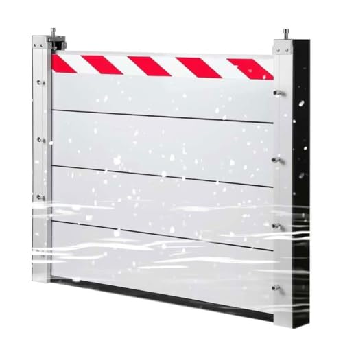 KV-OOGG Hochwasserschutz Bei Türen Mobile Barriere Kellerfenster Wasserschutz Flutschutz Für Garage Haustür Aluminiumlegierung(W,110 * 20cm) von KV-OOGG