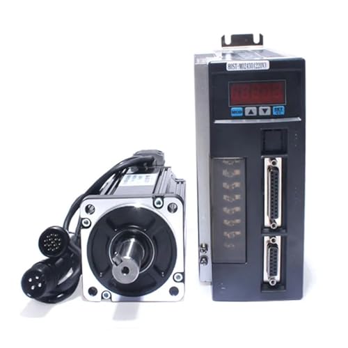 KVEIYIIC 0,75 KW 220 V 3000 U/min AC-Servomotor 80ST-M02430 2,4 Nm + AC-Treiber AASD-15A + 3 m Stromkabel, Encoderkabel + 1 m Impulsleitung(80ST-M03520 AASD-15A) von KVEIYIIC