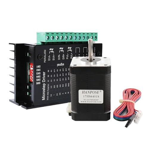 KVEIYIIC 42 Motor 2-phasig 4-adrig 1,8 Grad 17HS6401S Treiber TB6600 geeignet for 3D-Drucker Nema17 Motortreiber KVEIYIIC 42 Motor 2-phasig 4-adrig 1,8 Grad 17HS6401S Treiber TB6600 geeignet for 3D-Drucker Nema17 Motortreiber von KVEIYIIC