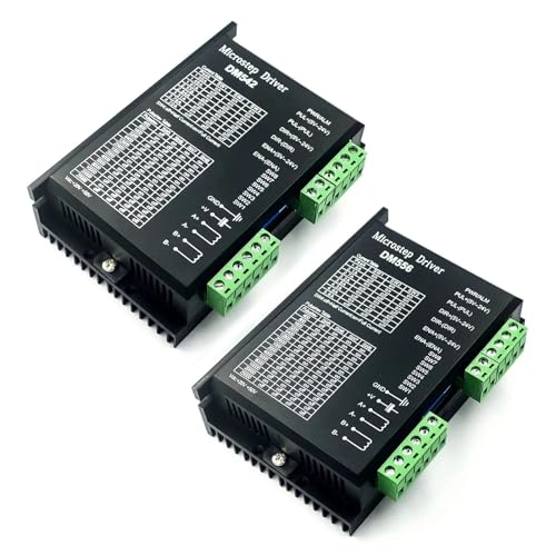 KVEIYIIC DM556 DM542 2-Phasen-Digital-Schrittmotortreiber, geeignet for Schrittmotor-CNC-Maschinen-3D-Drucker der Serie NEMA17 23 34(DM542) von KVEIYIIC