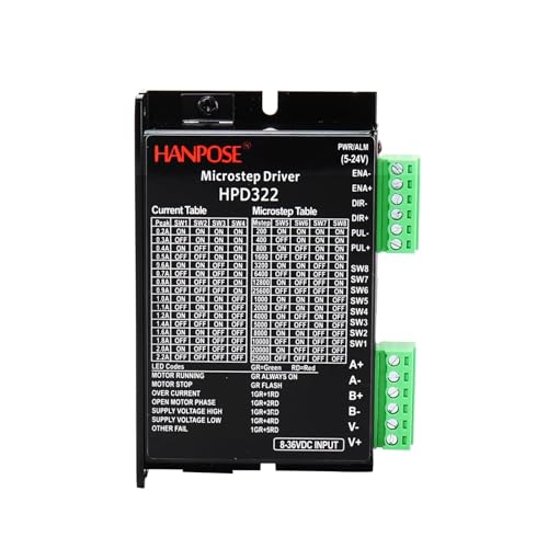 KVEIYIIC HPD322 Controller-Treiber 8-36 VDC Servotreiber geeignet for NEMA17 23 Hybrid-Servomotor geeignet for 3D-Drucker-Überwachungsgeräte KVEIYIIC HPD322 Controller-Treiber 8-36 VDC Servotreiber geeignet for NEMA17 23 Hybrid-Servomotor geeignet for 3D-Drucker-Überwachungsgeräte von KVEIYIIC
