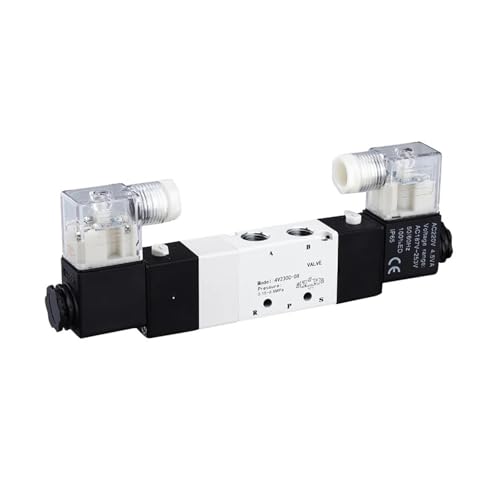 Pneumatisches Magnetventil mit drei Positionen und fünf Wegen, Mitteldichtung 4V130C-06 4V230C-08 4V330C-10 4V430C-15(4V330C-10 DC24V) von KVEIYIIC