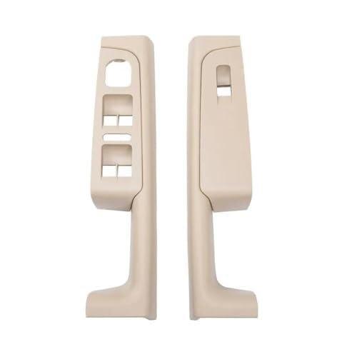 KVGAEANDNK Autoinnengriffe Auto 3TD867157 Für Skoda Für Superb 2008-2013 Auto Innen Vorne Hinten Innen Tür Griff Armlehne Rahmen Control Panel Trim(‎Beige Front) von KVGAEANDNK
