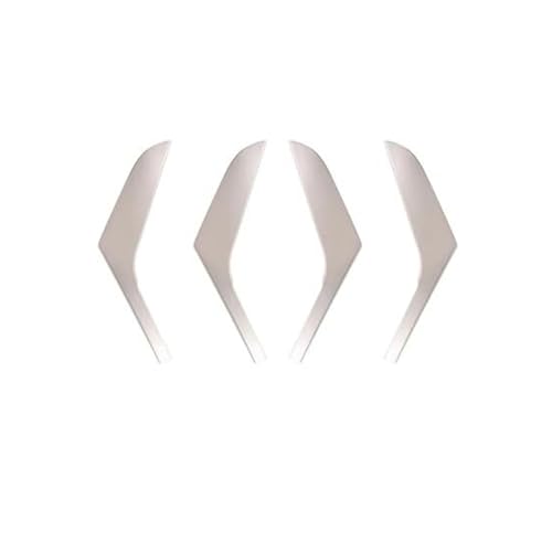 KVGAEANDNK Autoinnengriffe Auto Auto Innen Tür Griff Für Vw Für Golf 6 GTI MK6 2009-2014 Vorne Und Hinten Armlehne Abdeckung Panel Trim(1Set Silver) von KVGAEANDNK