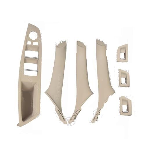 KVGAEANDNK Autoinnengriffe Auto Auto-Innengriffverkleidung Für 5er F10 F11 520d 525d 530d 535i, Carbonfaser-LHD-Innentürgriff(‎Model B Beige White) von KVGAEANDNK