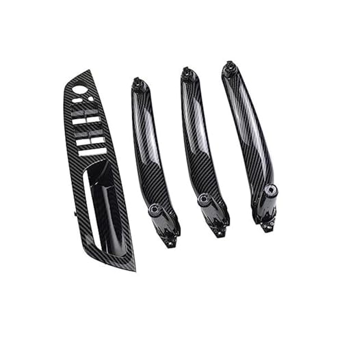 KVGAEANDNK Autoinnengriffe Auto Für X5/X6 E70/E71 2007-2013 4 Teile/satz Linkslenker Türgriffe Kit Auto Innenteile Innengriff(‎Rhd Carbon 4pcs) von KVGAEANDNK